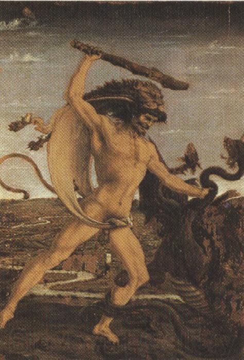 Sandro Botticelli Antonio del Pollaiolo,Hercules and the Hydra (mk36) Spain oil painting art